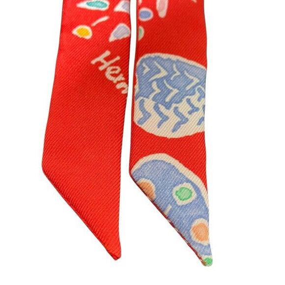 Hermes Twilly Doll Isola Di Primavera Silk Scarf